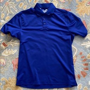 Under armour blue polo size medium